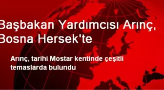 Başbakan Yardımcısı Arınç, Bosna Hersek'te