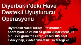 Diyarbakır'daki Hava Destekli Uyuşturucu Operasyonu