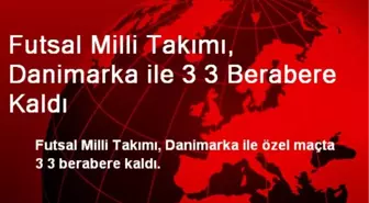 Futsal Milli Takımı, Danimarka ile Berabere Kaldı