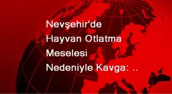 Nevşehir'de Hayvan Otlatma Meselesi Nedeniyle Kavga: 1 Ölü