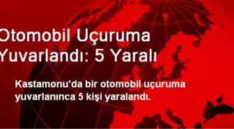 Otomobil Uçuruma Yuvarlandı: 5 Yaralı