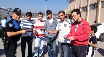 Aydın Polisi Taraftarları Bilgilendirdi