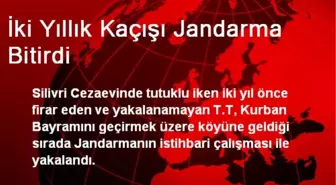 İki Yıllık Kaçışı Jandarma Bitirdi