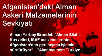 Afganistan'daki Alman Askeri Malzemelerinin Sevkiyatı