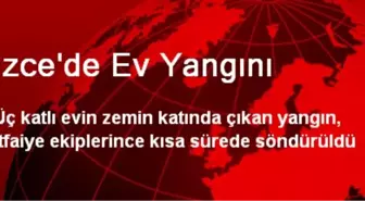 Düzce'de Ev Yangını