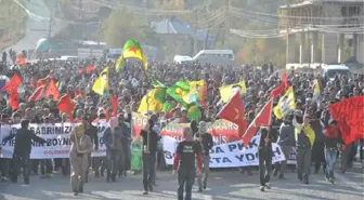 BDP'liler İran'ı Protesto İçin Sınıra Yürüdüler