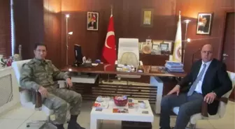 Mardin Tugay Komutanı Celalettin Çoban, Başkan Ayanoğlu'nu Ziyaret Etti