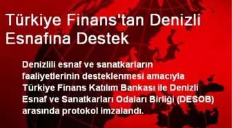 Türkiye Finanstan Denizli Esnafına Destek