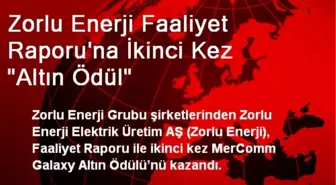 Zorlu Enerji Faaliyet Raporu'na İkinci Kez 'Altın Ödül'