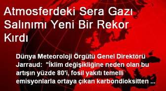 Atmosferdeki Sera Gazı Salınımı Yeni Bir Rekor Kırdı