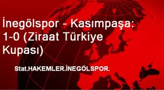 İnegölspor - Kasımpaşa: 1-0