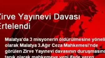 Zirve Yayınevi Davası Ertelendi