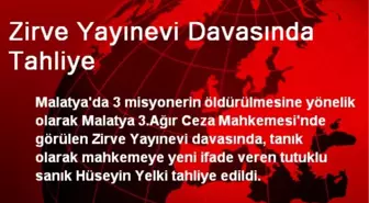 Zirve Yayınevi Davasında Tahliye