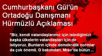 Cumhurbaşkanı Gül'ün Ortadoğu Danışmanı Hürmüzlü Açıklaması