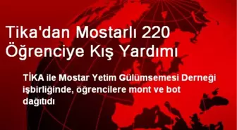 TİKA'dan Mostarlı 220 Öğrenciye Mont ve Bot Yardımı