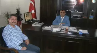 Rıdvan Şükür, Kemer Kaymakamını Ziyaret Etti