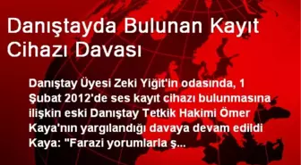 Danıştayda Bulunan Kayıt Cihazı Davası