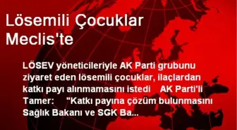 Lösemili Çocuklar, İlaçlardan Katkı Payı Alınmamasını İstedi