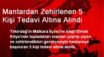 Mantardan Zehirlenen 5 Kişi Tedavi Altına Alındı