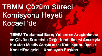 TBMM Çözüm Süreci Komisyonu Heyeti Kocaeli'de
