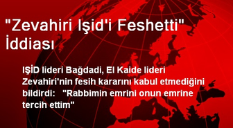 'Zevahiri Işid'i Feshetti' İddiası