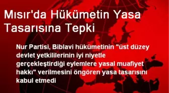 Mısır'da Hükümetin Yasa Tasarısına Tepki