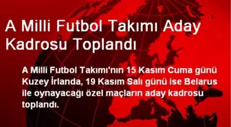 A Milli Futbol Takımı Aday Kadrosu Toplandı
