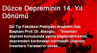 Düzce Depreminin 14. Yıl Dönümü