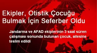 Malatya'da Jandarma Otistik Çocuğu Bulmak İçin Seferber Oldu