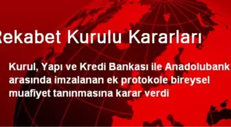 Rekabet Kurulu Kararları