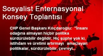 Sosyalist Enternasyonal Konsey Toplantısı