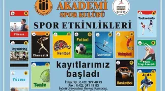 İnönü Üniversitesi Spor Etkinlikleri Düzenleyecek