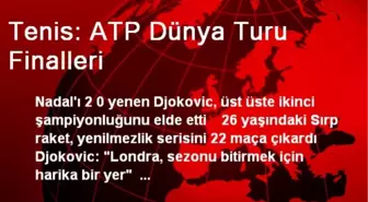 Tenis: ATP Dünya Turu Finalleri