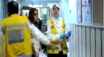 İslahiye'de Devrilen Motosiklet Sürücüsü Yaralandı
