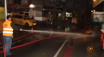 İlkadım'da Cadde ve Sokaklar Yıkanıyor