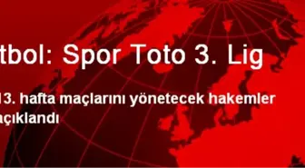 Futbol: Spor Toto 3. Lig