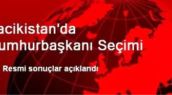 Tacikistan'ın Yeni Cumhurbaşkanı İmamali Rahman Oldu