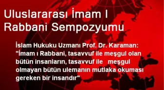 Uluslararası İmam I Rabbani Sempozyumu