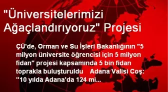 'Üniversitelerimizi Ağaçlandırıyoruz' Projesi