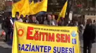 Gaziantep'te Öğretmenlerden Eylem