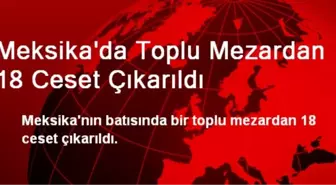 Meksika'da Toplu Mezardan 18 Ceset Çıkarıldı