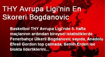 THY Avrupa Ligi'nin En Skoreri Bogdanovic