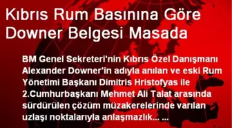 Kıbrıs Rum Basınına Göre Downer Belgesi Masada