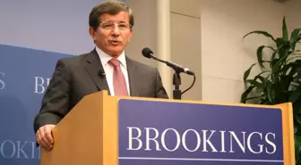 Davutoğlu, Brookings Enstitüsü'nde konuştu