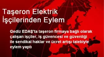 İzmir Gediz EDAŞ'ın Taşeron Elektrik İşçileri Eylem Yaptı