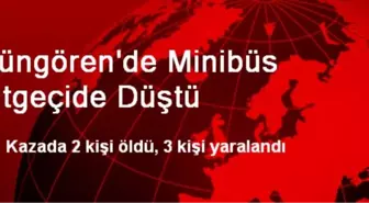 Güngören'de Minibüs Altgeçide Düştü