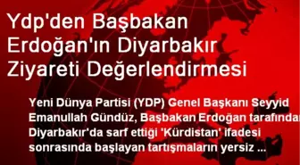 Ydp'den Başbakan Erdoğan'ın Diyarbakır Ziyareti Değerlendirmesi