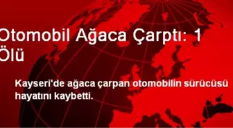 Otomobil Ağaca Çarptı: 1 Ölü