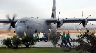 Kuveyt'ten Suriyelilere Yardım Getiren ABD Uçakları Gaziantep'te