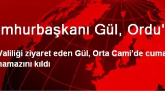 Cumhurbaşkanı Gül, Ordu'da